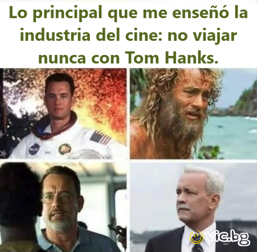 Lo principal que me enseñó la industria del cine: no viajar nunca соn Tom Hanks.  