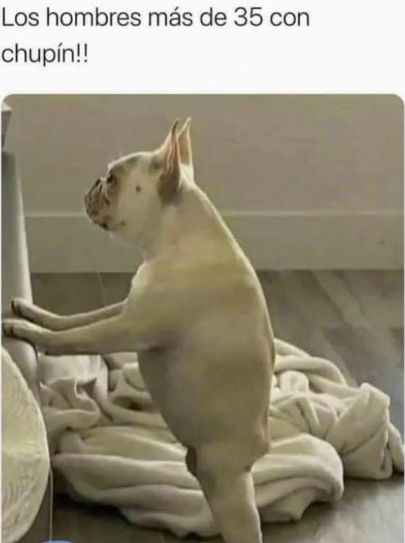 Los hombres más de 35 con chupín!!