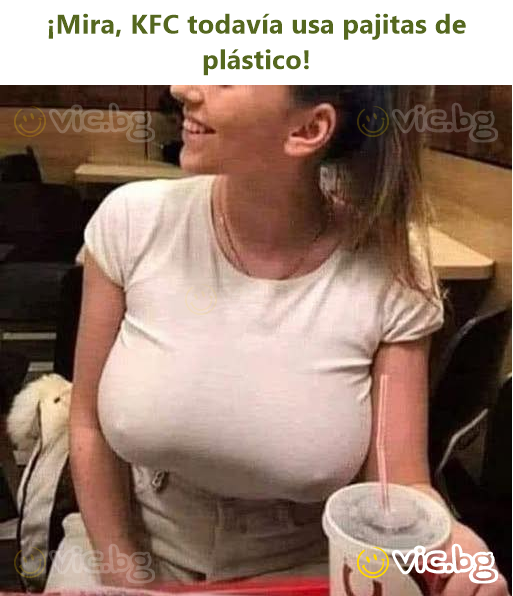 ¡Mira, KFC todavía usa pajitas de plástico!