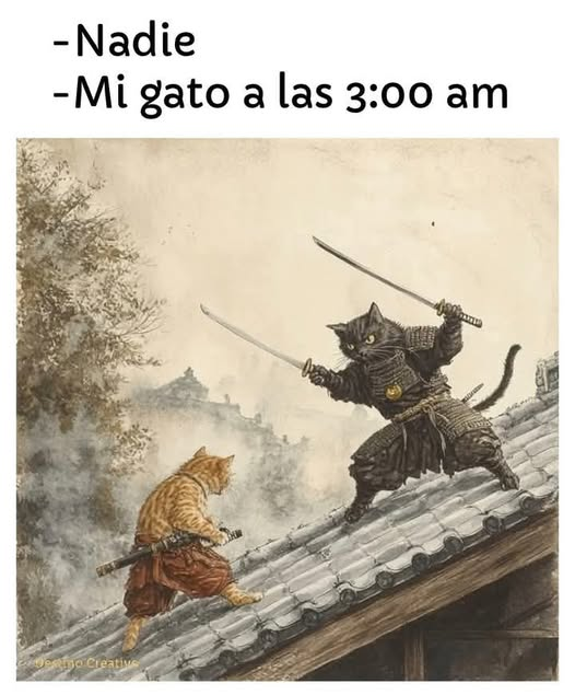 - Nadie. - Mi gato a las 3:00 am