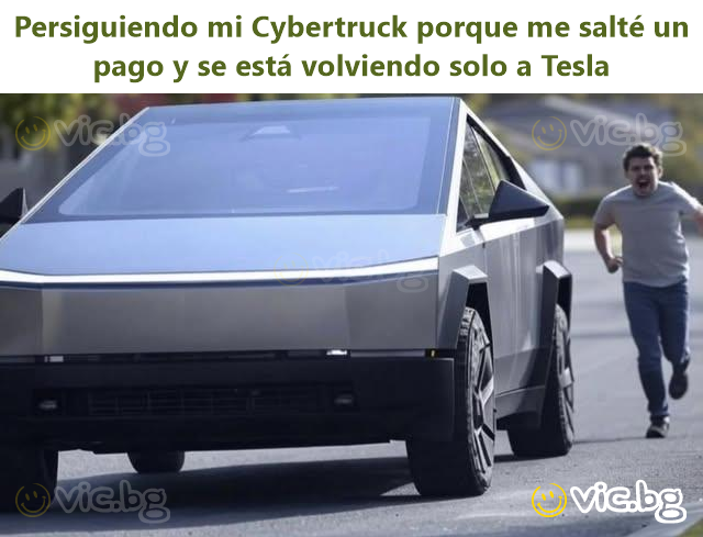 Persiguiendo mi Cybertruck porque me salté un pago y se está volviendo solo a Tesla