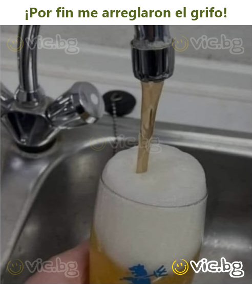 ¡Por fin me arreglaron el grifo!