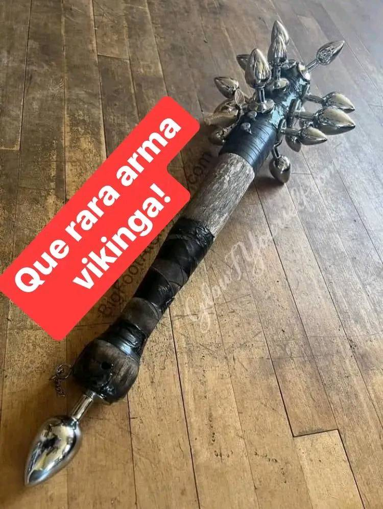 Que rara arma vikinga