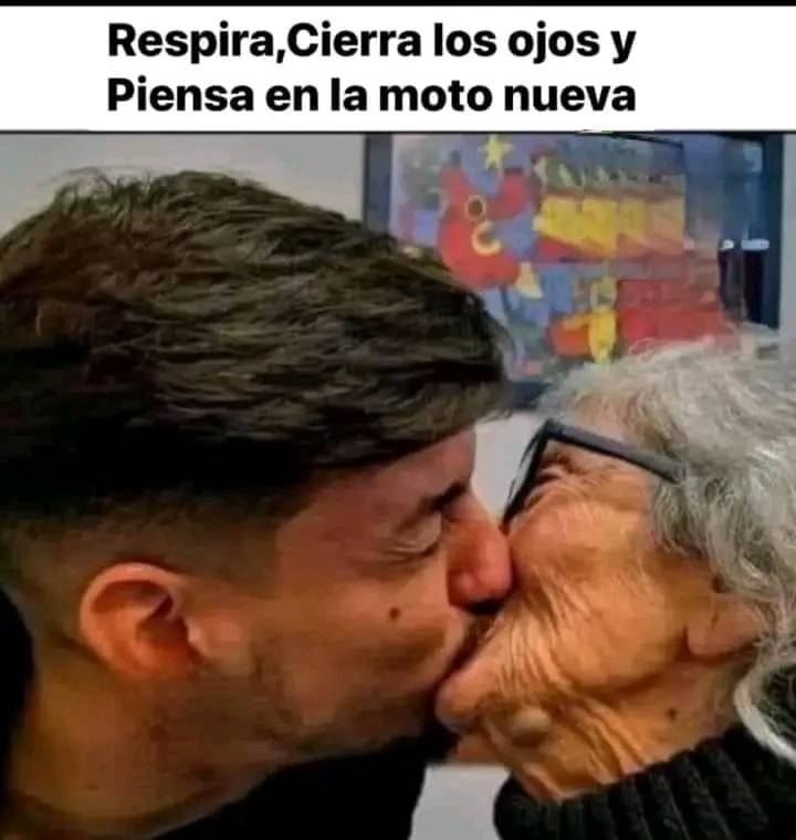 Respira, Cierra los ojos y Piensa en la moto nueva