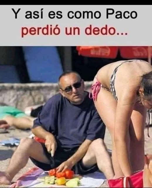 Y así es como Paco perdió un dedo...