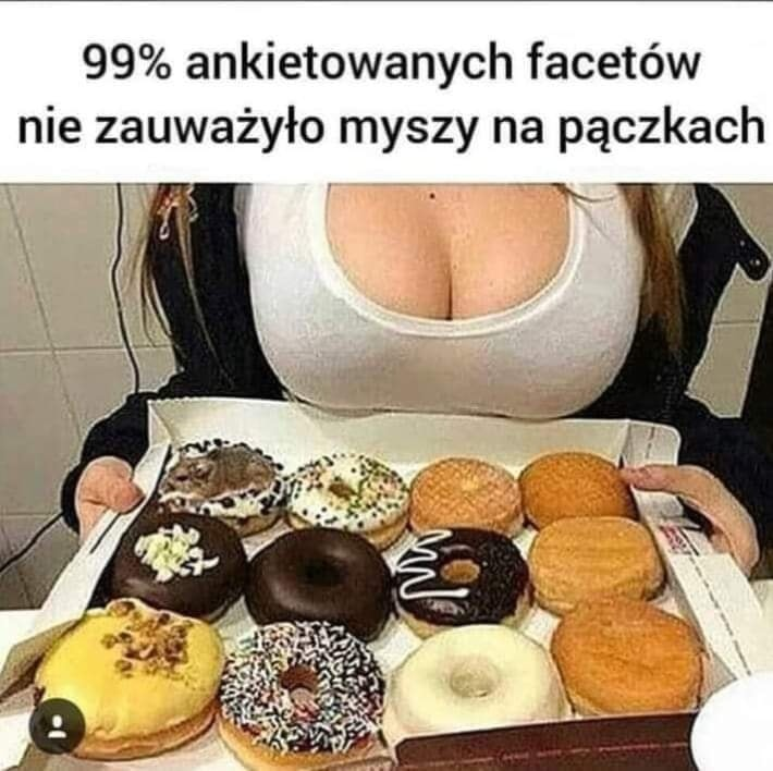 99% ankietowanych facetów nie zauwazyto myszy na packach