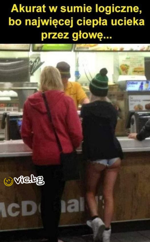 Akurat w sumie logiczne, bo najwiecej ciepta ucieka przez gtowe...
