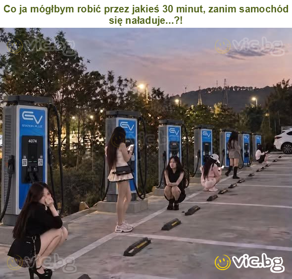 Co ja mógłbym robić przez jakieś 30 minut, zanim samochód się naładuje...?!