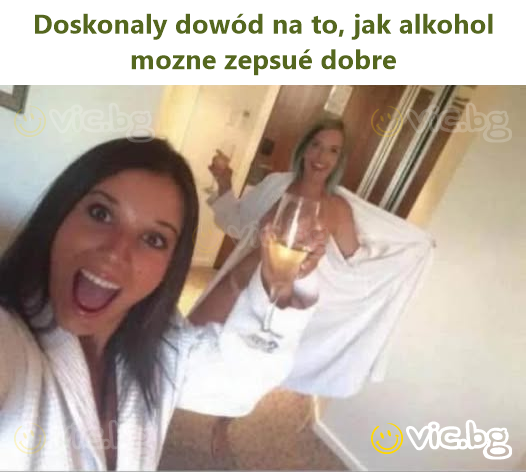 Doskonaly dowód na to, jak alkohol mozne zepsué dobre