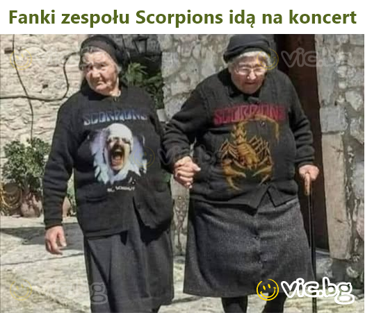 Fanki zespołu Scorpions idą na koncert