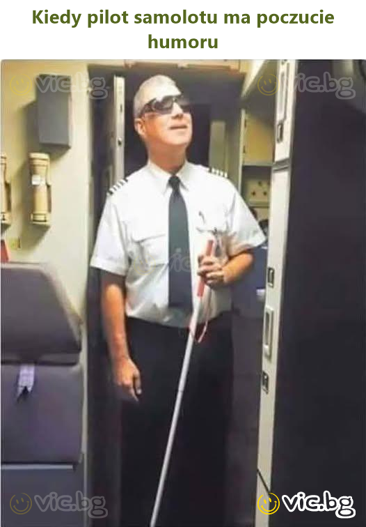 Kiedy pilot samolotu ma poczucie humoru