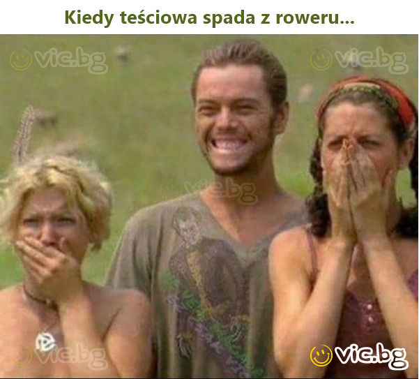 Kiedy teściowa spada z roweru...