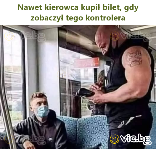Nawet kierowca kupił bilet, gdy zobaczył tego kontrolera