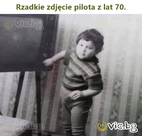 Rzadkie zdjęcie pilota z lat 70.