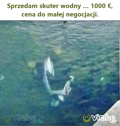 Sprzedam skuter wodny … 1000 €, cena do małej negocjacji.