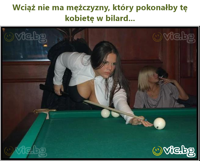 Wciąż nie ma mężczyzny, który pokonałby tę kobietę w bilard...
