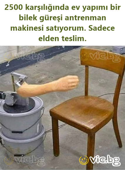 2500 karşılığında ev yapımı bir bilek güreşi antrenman makinesi satıyorum. Sadece elden teslim.