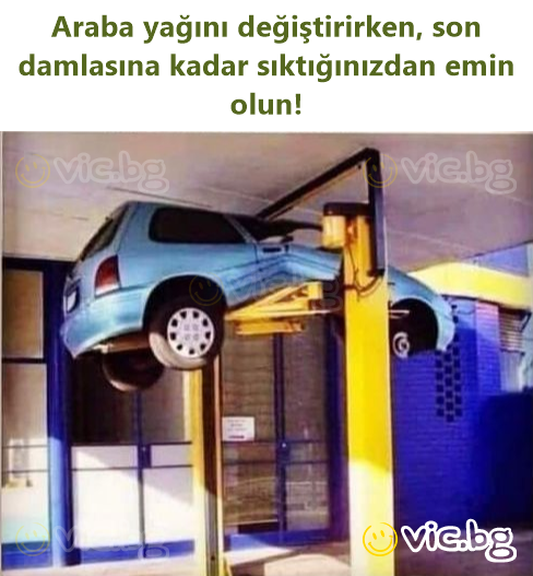 Araba yağını değiştirirken, son damlasına kadar sıktığınızdan emin olun!