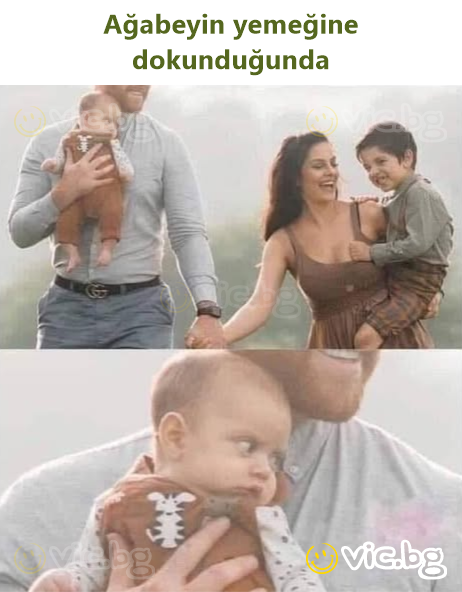 Ağabeyin yemeğine dokunduğunda