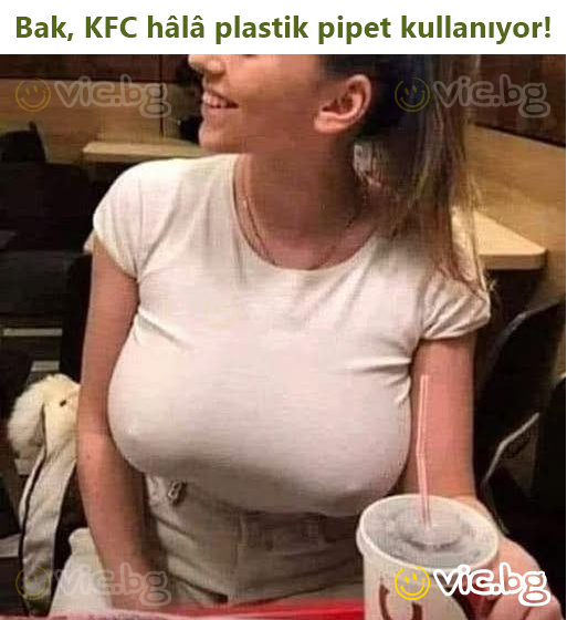 Bak, KFC hâlâ plastik pipet kullanıyor!