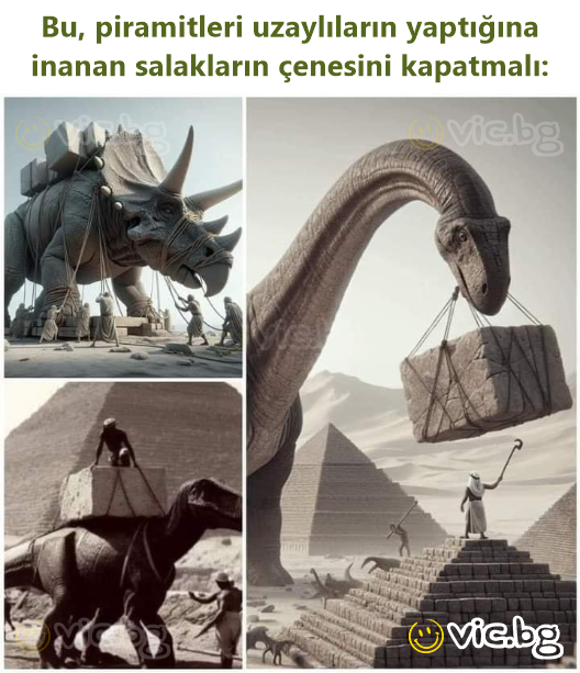 Bu, piramitleri uzaylıların yaptığına inanan salakların çenesini kapatmalı: