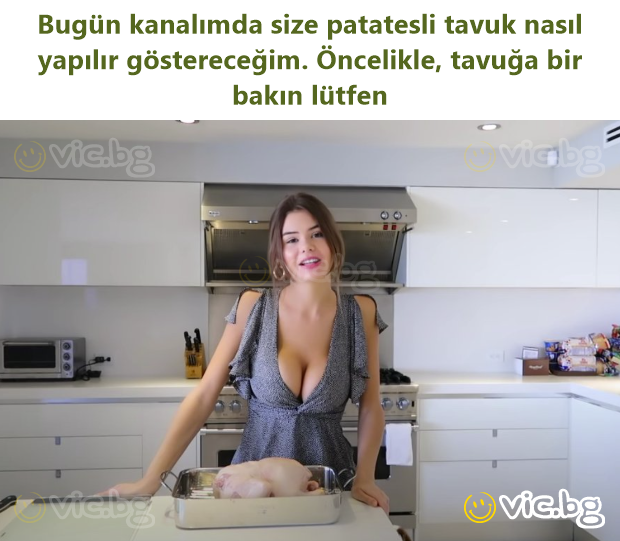 Bugün kanalımda size patatesli tavuk nasıl yapılır göstereceğim. Öncelikle, tavuğa bir bakın lütfen