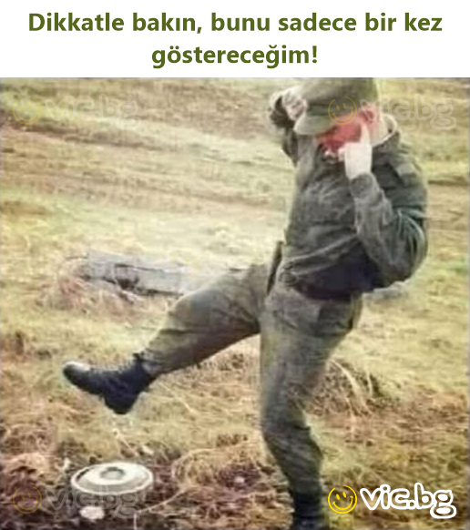 Dikkatle bakın, bunu sadece bir kez göstereceğim!
