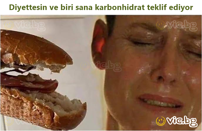 Diyettesin ve biri sana karbonhidrat teklif ediyor