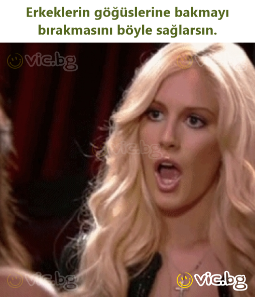 Erkeklerin göğüslerine bakmayı bırakmasını böyle sağlarsın.