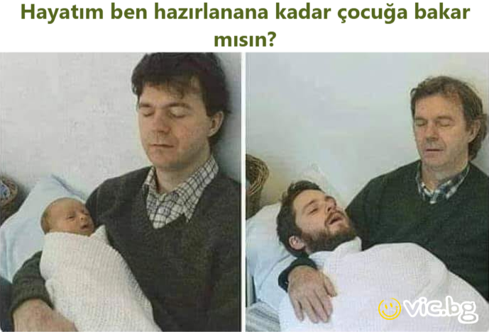 Hayatım ben hazırlanana kadar çocuğa bakar mısın?