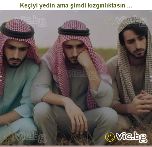 Keçiyi yedin ama şimdi kızgınlıktasın ...