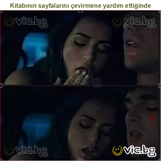 Kitabının sayfalarını çevirmene yardım ettiğinde