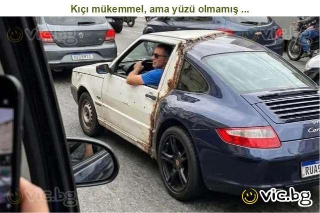 Kıçı mükemmel, ama yüzü olmamış ...
