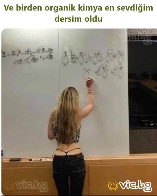 Ve birden organik kimya en sevdiğim dersim oldu