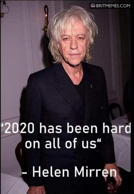 "2020 has been hard on all of us" - Helen Mirren