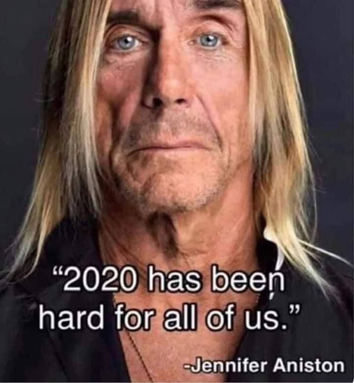 "2020 has been hard on all of us" - Jennifer Aniston