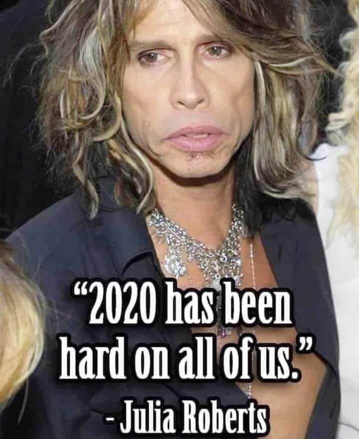 "2020 has been hard on all of us" - Julia Roberts