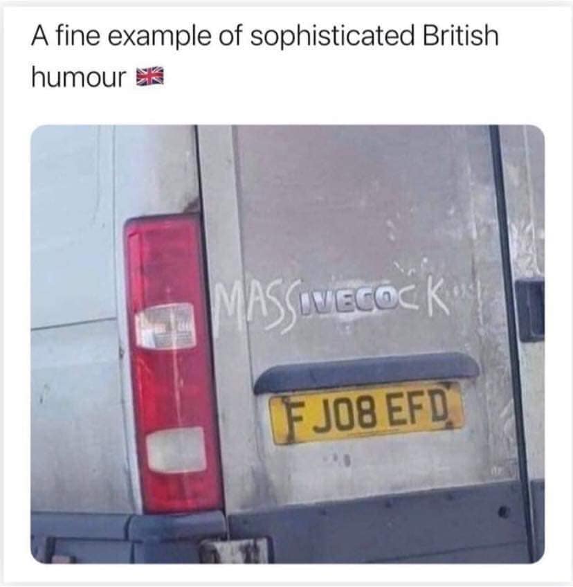 A fine example of sophisticated British humour