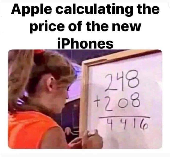 Apple calculating price of a new iPhone 