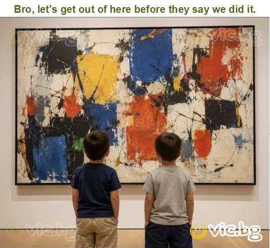 Bro, let's get out of here before they say we did it.