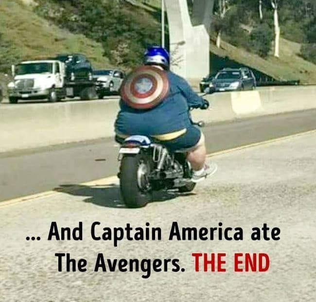 Captain America ate the Avengers 