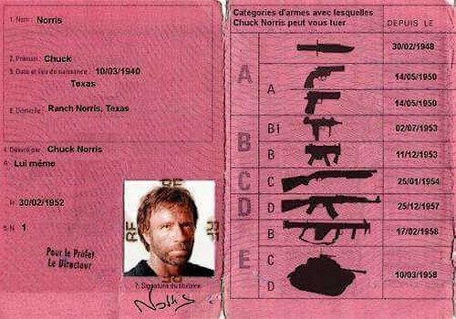 Chuck Norris licence 