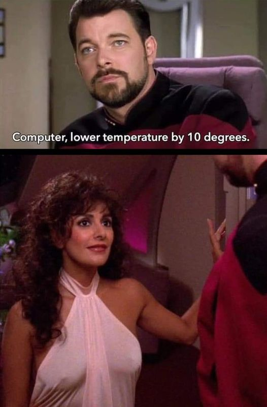 Computer, lower temperature by 10 degrees.