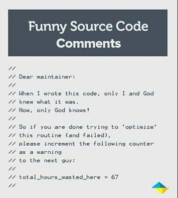 Dear maintene When i wrote that code only i and god knew what it was Now only God knows