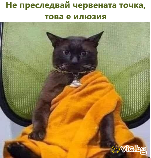 Do not chase the red dot, for it is an illusion.