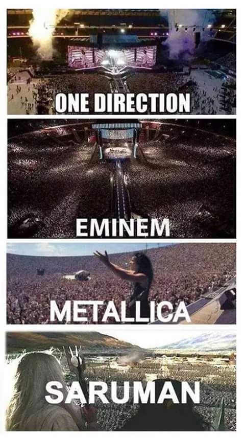 Fen One direction, eminem, metallica ...