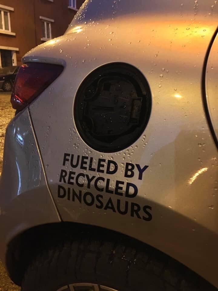 Fueled with recycled dinosaurs 