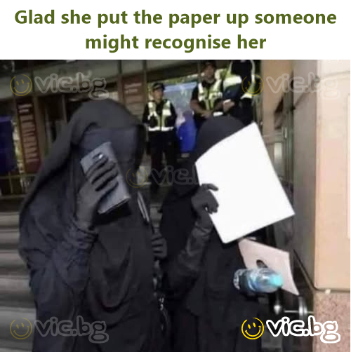 Glad she put the paper up someone might recognise her