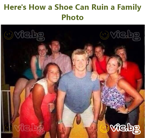 Here's How a Shoe Can Ruin a Family Photo