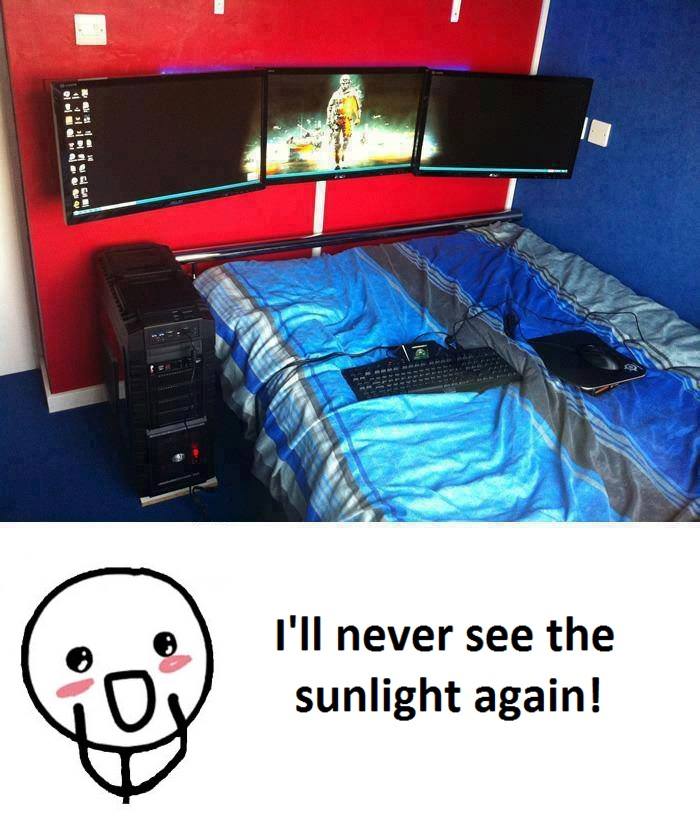 i'll never see the sunlight again! 